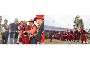 Governor of Arunachal Pradesh Lt. Gen (Retd) Nirbhay Sharma gracing the Si Donyi Festival celebration as Chief Guest at Si Donyi Festival Ground, Naharlagun on 6th January 2014.